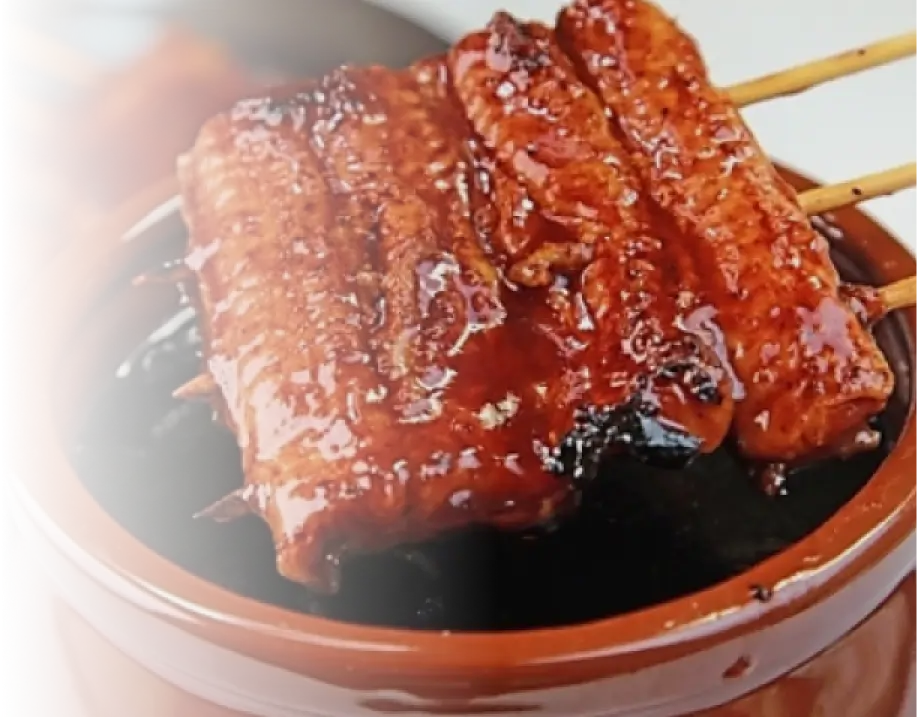 元禄4年創業“赤坂坂九”のタレを使った鰻もご用意