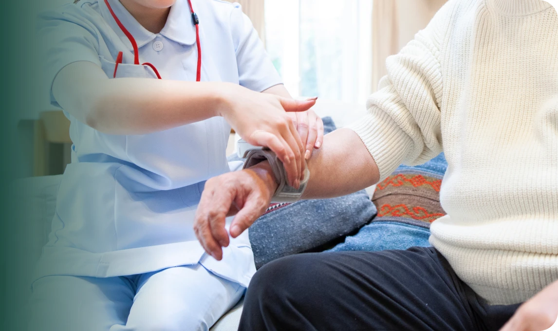 専門資格を持つ看護師が訪問